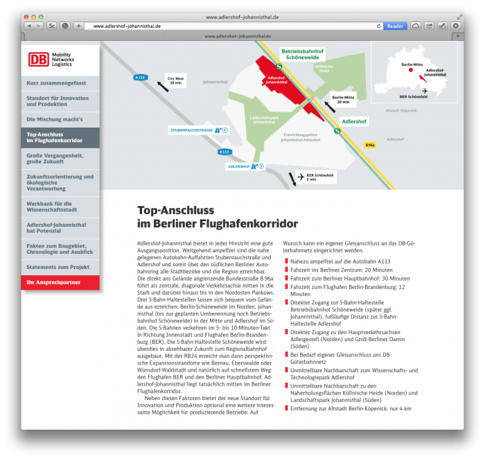 abenteuerdesign for Deutsche Bahn | DB Adlershof-Johannisthal